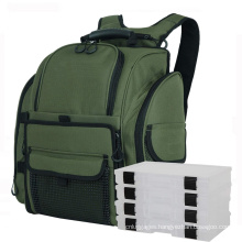 Wholesale Durable Outdoor Zipper Plastic Waterproof Fishing Tackle Backpacks